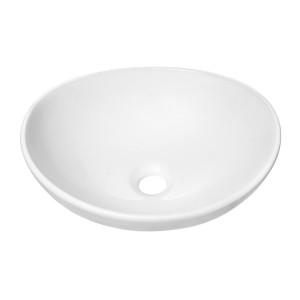 Insieme ERMANO cachemire 60cm: mobile sottolavabo + piano per lavabo bisellato + lavabo da appoggio bianco