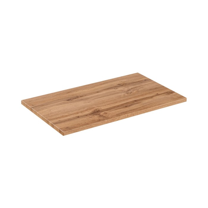 ERMANO set kasjmier en eiken look 150cm: onderkast + opzetwastafel + hangende en staande opbergelementen