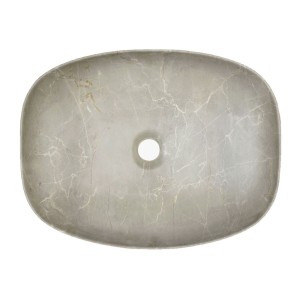 Ensemble ERMANO cachemire 115cm : meuble sous vasque + plan pour vasque biseauté + vasque à poser + rangements + miroirs