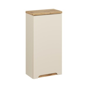 Meuble de rangement suspendu ERMANO cachemire et chêne