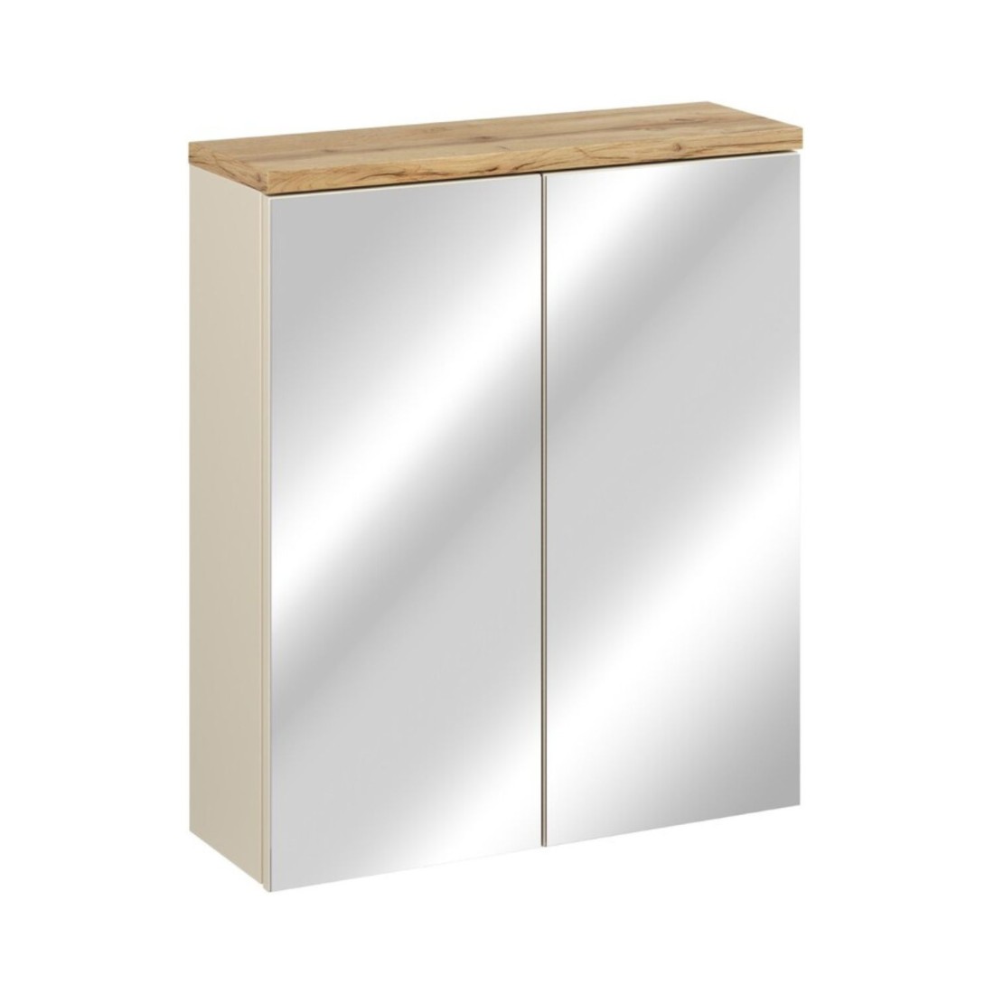 Meuble de rangement suspendu avec portes en miroirs ERMANO