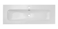 Vasque XL à encastrer LARGO 120 cm en céramique blanche brillante