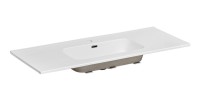 Vasque à encastrer ESSEN 120 cm en céramique blanche brillante