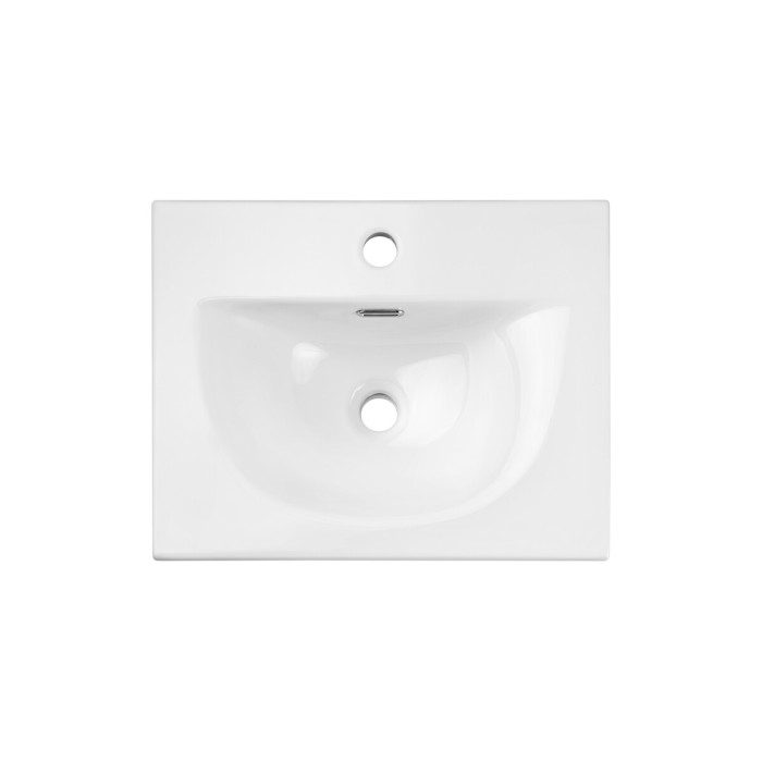 Lavabo da incasso VELOA 50 cm in ceramica bianca lucida