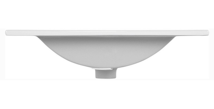Vasque à encastrer AXIS 51 cm en céramique blanche brillante