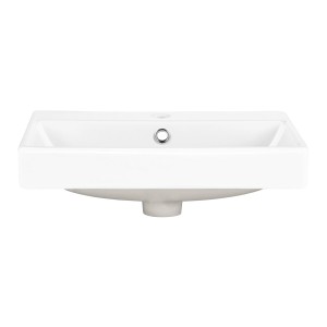 Vasque à encastrer NOVA 50 cm en céramique blanche brillante