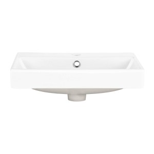 Vasque à encastrer NOVA 50 cm en céramique blanche brillante