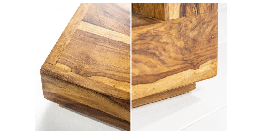 Zoom sur les détails de la table basse GRADI carré 60cm