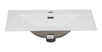 Vasque à encastrer VELOA 60x46 cm en céramique blanche brillante