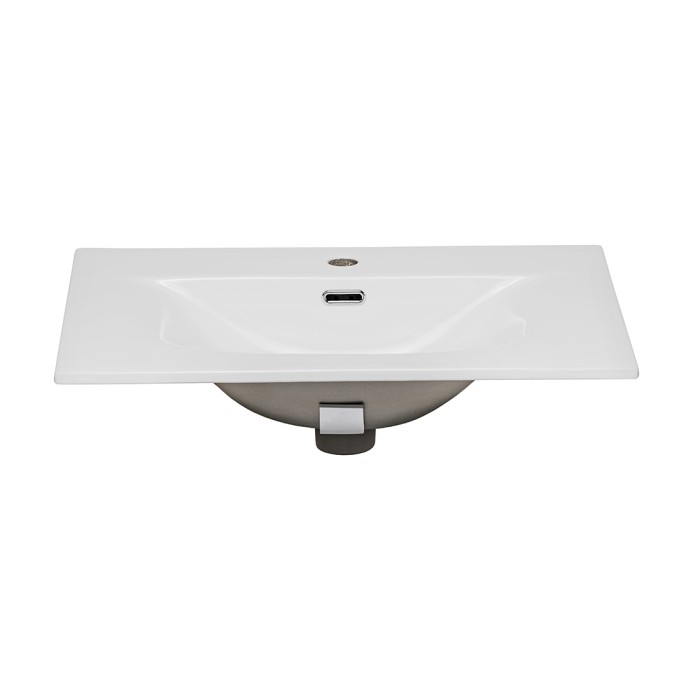 Lavabo da incasso VELOA 60x46 cm in ceramica bianca lucida