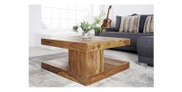 Table basse GRADI carré 80cm vue d'un autre côté
