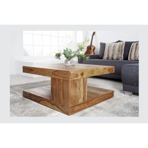 Table basse GRADI carré 80cm vue d'un autre côté