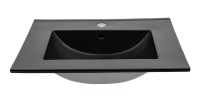 Vasque à encastrer AXIS 60 cm en céramique noir mat