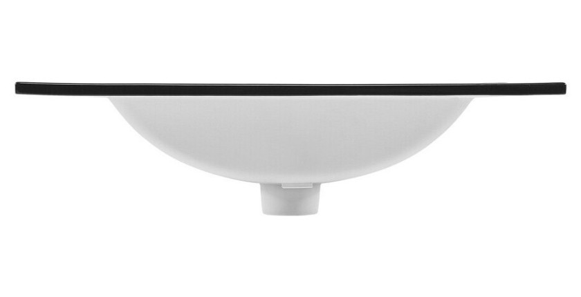 Vasque à encastrer AXIS 60 cm en céramique noir mat