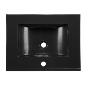 Vasque à encastrer AXIS 60 cm en céramique noir mat