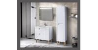 Vasque à encastrer AXIS 60 cm en céramique blanc brillant