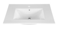 Vasque à encastrer AXIS 60 cm en céramique blanc brillant