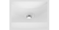 Vasque à encastrer AXIS 60 cm en céramique blanc brillant