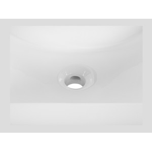 Vasque à encastrer AXIS 60 cm en céramique blanc brillant