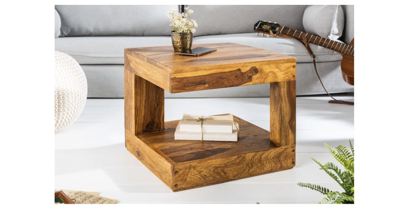 Table basse carré GRADI 45cm mise en situation