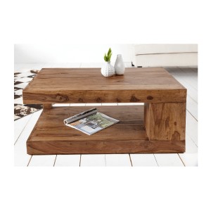 Table basse GRADI rectangulaire 90cm vue de face