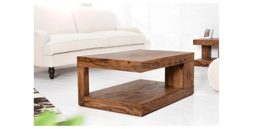 Table basse GRADI rectangulaire 90cm en situation sans décor