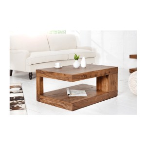 Table basse GRADI rectangulaire 90cm en situation avec décor