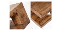 Zoom sur les détails de la table basse GRADI rectangulaire 90cm