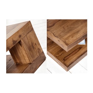 Zoom sur les détails de la table basse GRADI rectangulaire 90cm
