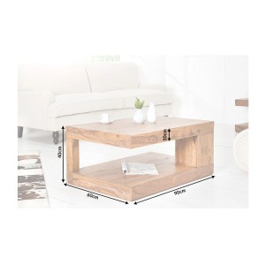 Table basse GRADI rectangulaire 90cm dimensions