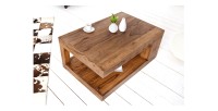 Table basse GRADI rectangulaire 90cm vue de haut