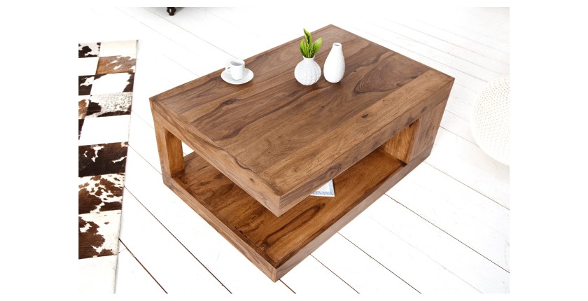 Table basse GRADI rectangulaire 90cm vue de haut