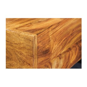 Zoom sur le coin de la table basse GRADI 60cm