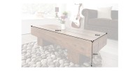 Table basse TOLB rectangulaire 100cm dimensions