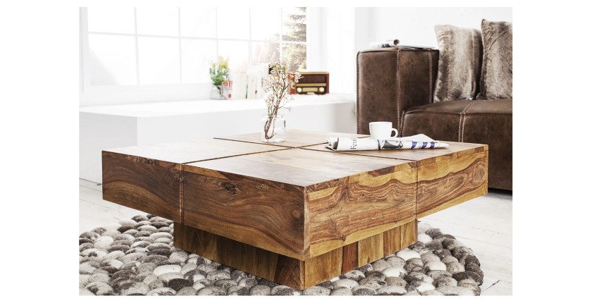 Table basse carrée TOLB 70cm mise en situation