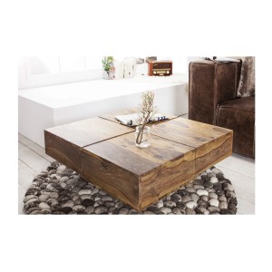 Table basse carrée TOLB 70cm vue de haut