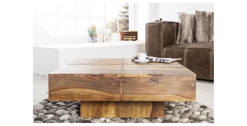 Table basse carrée TOLB 70cm vue de face