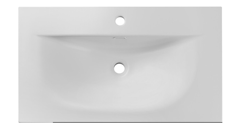 Zoom sur le dessous de la table basse TRIANE ronde argentée 60cm