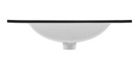 Vasque à encastrer AXIS 80 cm noir mat céramique design contemporain