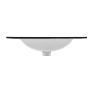 Vasque à encastrer AXIS 80 cm noir mat céramique design contemporain