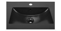 Vasque à encastrer AXIS 80 cm noir mat céramique design contemporain