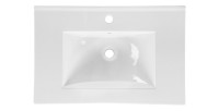 Vasque à encastrer AXIS 80 cm céramique blanc brillant design contemporain