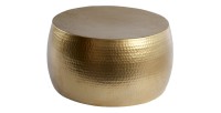 Table basse dorée TRIANE ronde 60cm