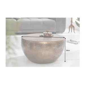 Table basse TRIANE ronde 60cm cuivre dimensions