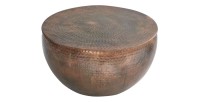 Table basse TRIANE ronde 60cm cuivre