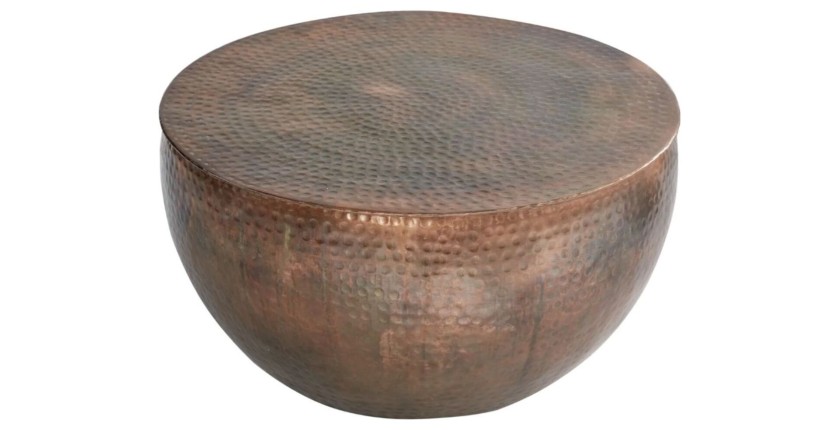 Table basse TRIANE ronde 60cm cuivre
