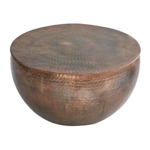 Table basse TRIANE ronde 60cm cuivre