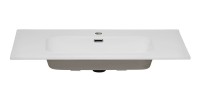 Vasque à encastrer ESSEN 90 cm céramique blanc brillant design moderne