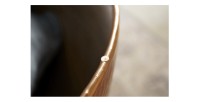Zoom sur l'intérieur de la table basse TRIANE ronde 60cm