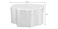 Table basse TRIANE dorée asymétrique dimensions